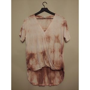 Small Pink Tie- Dyed Shirt/ american eagle